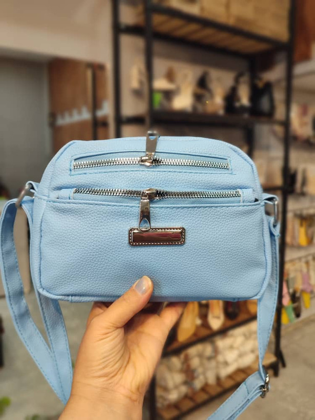 کیف کراس بادی زنانه مدل روزمره رنگ آبی